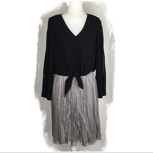 NWT Gap Gray Pleated Accordion Skirt